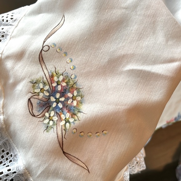 Vintage Hand Painted Girls Apron - Picture 6 of 7